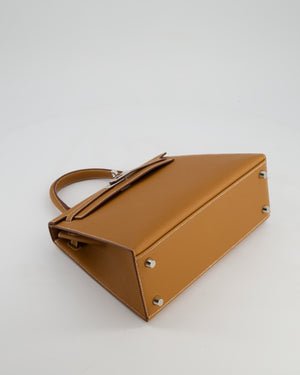 Hermès Kelly Sellier 25cm Bag in Gold Epsom Leather with Palladium Hardware