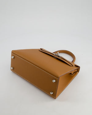 Hermès Kelly Sellier 25cm Bag in Gold Epsom Leather with Palladium Hardware