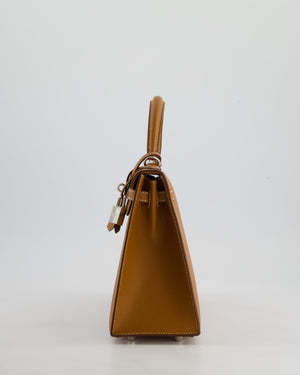 Hermès Kelly Sellier 25cm Bag in Gold Epsom Leather with Palladium Hardware