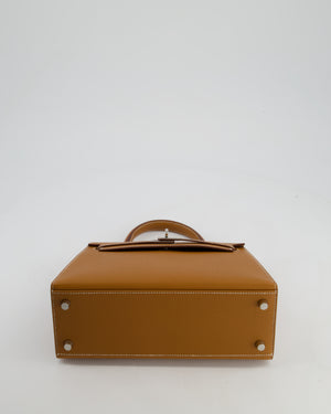 Hermès Kelly Sellier 25cm Bag in Gold Epsom Leather with Palladium Hardware