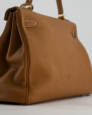 Hermès Kelly Bag 32cm Retourne in Gold Togo Leather with Gold Hardware