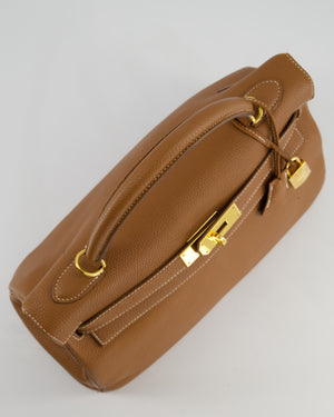 Hermès Kelly Bag 32cm Retourne in Gold Togo Leather with Gold Hardware