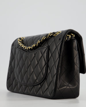 *STUNNING VINTAGE* Chanel Vintage Black Medium Classic Double Flap Bag in Lambskin Leather with 24k Gold Hardware