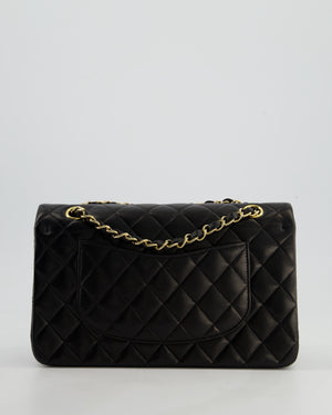 *STUNNING VINTAGE* Chanel Vintage Black Medium Classic Double Flap Bag in Lambskin Leather with 24k Gold Hardware
