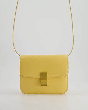 Céline Classic Box Small Bag in Pollen Calfskin with Gold Hardware