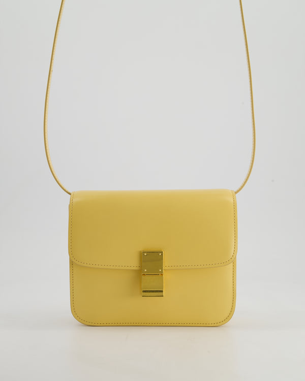 Céline Classic Box Small Bag in Pollen Calfskin with Gold Hardware