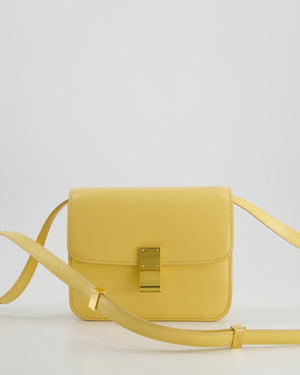 Céline Classic Box Small Bag in Pollen Calfskin with Gold Hardware
