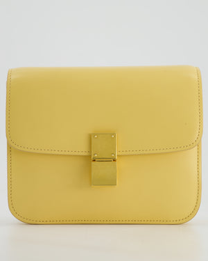 Céline Classic Box Small Bag in Pollen Calfskin with Gold Hardware
