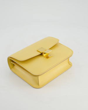 Céline Classic Box Small Bag in Pollen Calfskin with Gold Hardware