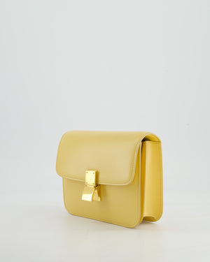 Céline Classic Box Small Bag in Pollen Calfskin with Gold Hardware