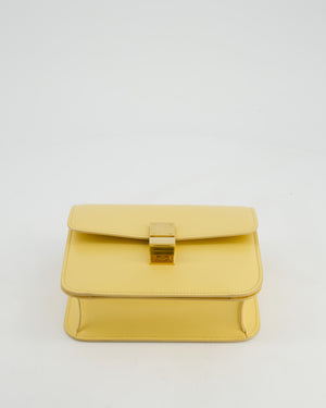 Céline Classic Box Small Bag in Pollen Calfskin with Gold Hardware