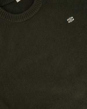 Celine Green Menswear Triomphe Long Sleeve Jumper Size XXL (UK 46)