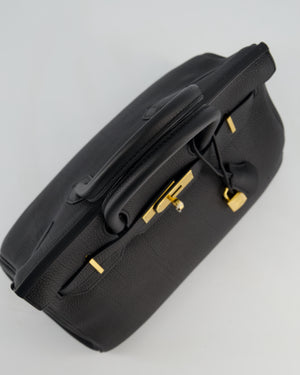 *RARE* Hermès Birkin 30 Retourne Bag in Noir Togo Leather with Gold Hardware