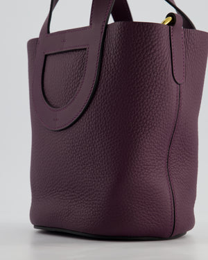 Hermès In-The-Loop 18 Bag in Cassis Clemence Leather with Gold Hardware