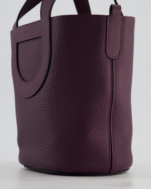 Hermès In-The-Loop 18 Bag in Cassis Clemence Leather with Gold Hardware