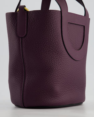 Hermès In-The-Loop 18 Bag in Cassis Clemence Leather with Gold Hardware