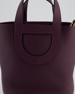 Hermès In-The-Loop 18 Bag in Cassis Clemence Leather with Gold Hardware