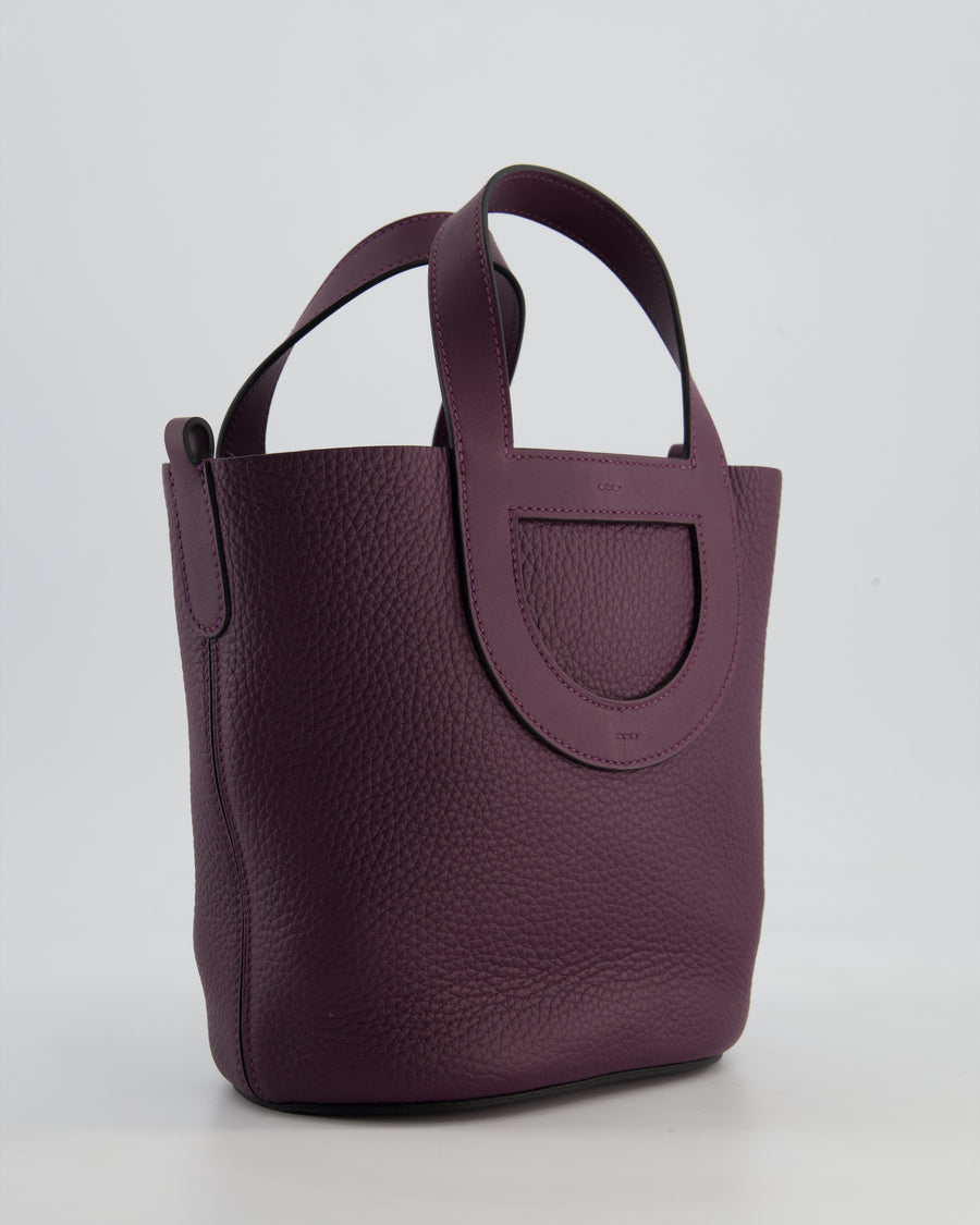Hermès In-The-Loop 18 Bag in Cassis Clemence Leather with Gold Hardware