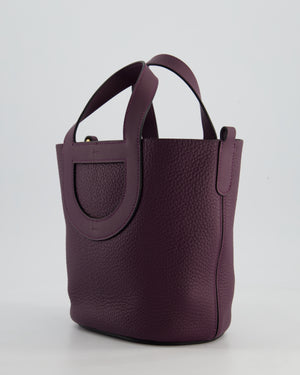 Hermès In-The-Loop 18 Bag in Cassis Clemence Leather with Gold Hardware