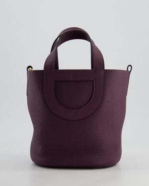 Hermès In-The-Loop 18 Bag in Cassis Clemence Leather with Gold Hardware