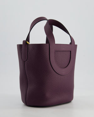 Hermès In-The-Loop 18 Bag in Cassis Clemence Leather with Gold Hardware