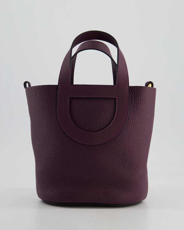 Hermès In-The-Loop 18 Bag in Cassis Clemence Leather with Gold Hardware