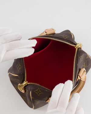 Louis Vuitton Speedy Bandoulière 20 Bag in Brown Monogram Canvas with Beige Canvas Strap and Gold Hardware RRP £1,650