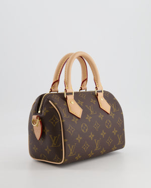 Louis Vuitton Speedy Bandoulière 20 Bag in Brown Monogram Canvas with Beige Canvas Strap and Gold Hardware RRP £1,650