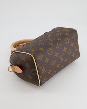 Louis Vuitton Speedy Bandoulière 20 Bag in Brown Monogram Canvas with Beige Canvas Strap and Gold Hardware RRP £1,650