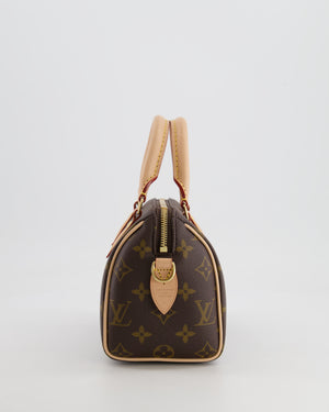Louis Vuitton Speedy Bandoulière 20 Bag in Brown Monogram Canvas with Beige Canvas Strap and Gold Hardware RRP £1,650