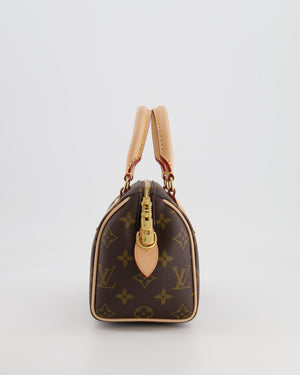 Louis Vuitton Speedy Bandoulière 20 Bag in Brown Monogram Canvas with Beige Canvas Strap and Gold Hardware RRP £1,650