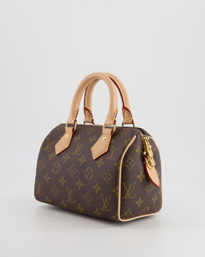Louis Vuitton Speedy Bandoulière 20 Bag in Brown Monogram Canvas with Beige Canvas Strap and Gold Hardware RRP £1,650