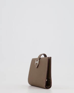 Hermès Bearn Compact Wallet in Etoupe Epsom Leather with Palladium Hardware RRP £2,630