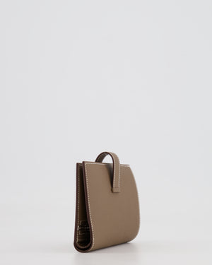 Hermès Bearn Compact Wallet in Etoupe Epsom Leather with Palladium Hardware RRP £2,630