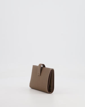 Hermès Bearn Compact Wallet in Etoupe Epsom Leather with Palladium Hardware RRP £2,630