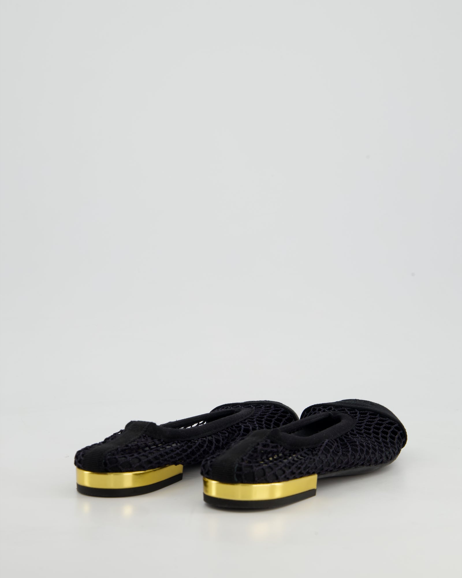 CHANEL バレリーナ 35 1/2 CHANEL シャネル バレエシューズ 35 1/2C G02819 ゴールドカラー