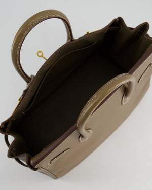 Hermès Birkin 30 Retourne Bag in Etoupe Epsom Leather with Gold Hardware
