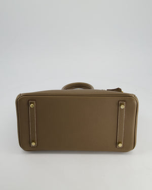Hermès Birkin 30 Retourne Bag in Etoupe Epsom Leather with Gold Hardware