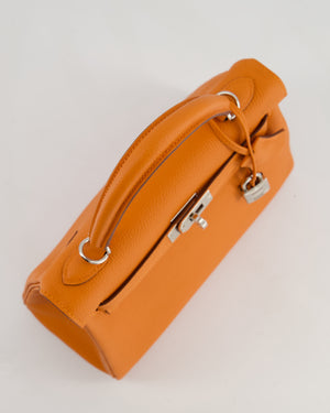 Hermès Kelly 25 Retourne Bag in Orange Togo Leather with Palladium Hardware