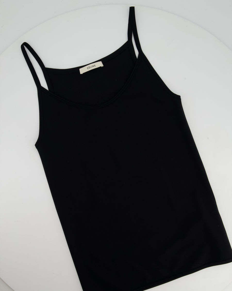 Celine Black Sleeveless Top Size Small (UK 8)