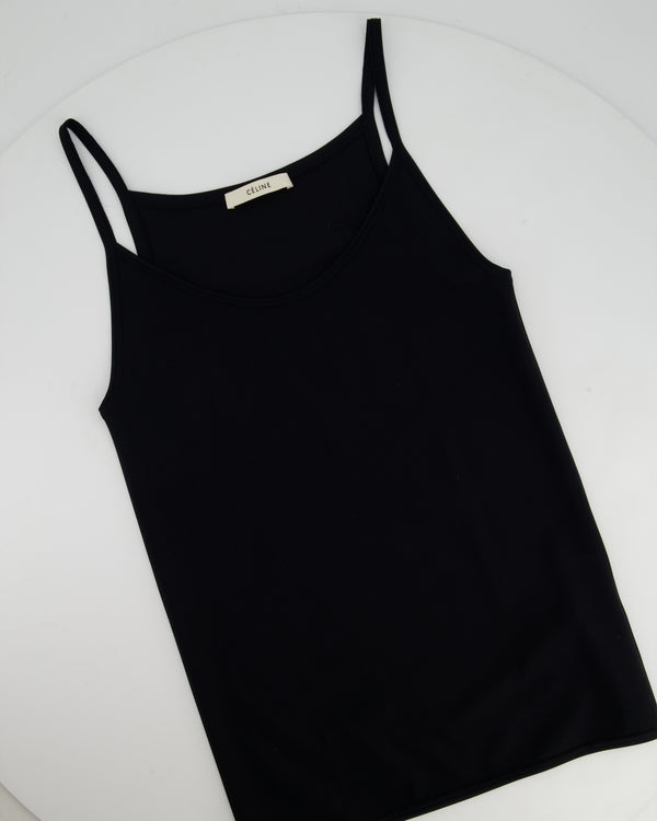 Celine Black Sleeveless Top Size Small (UK 8)
