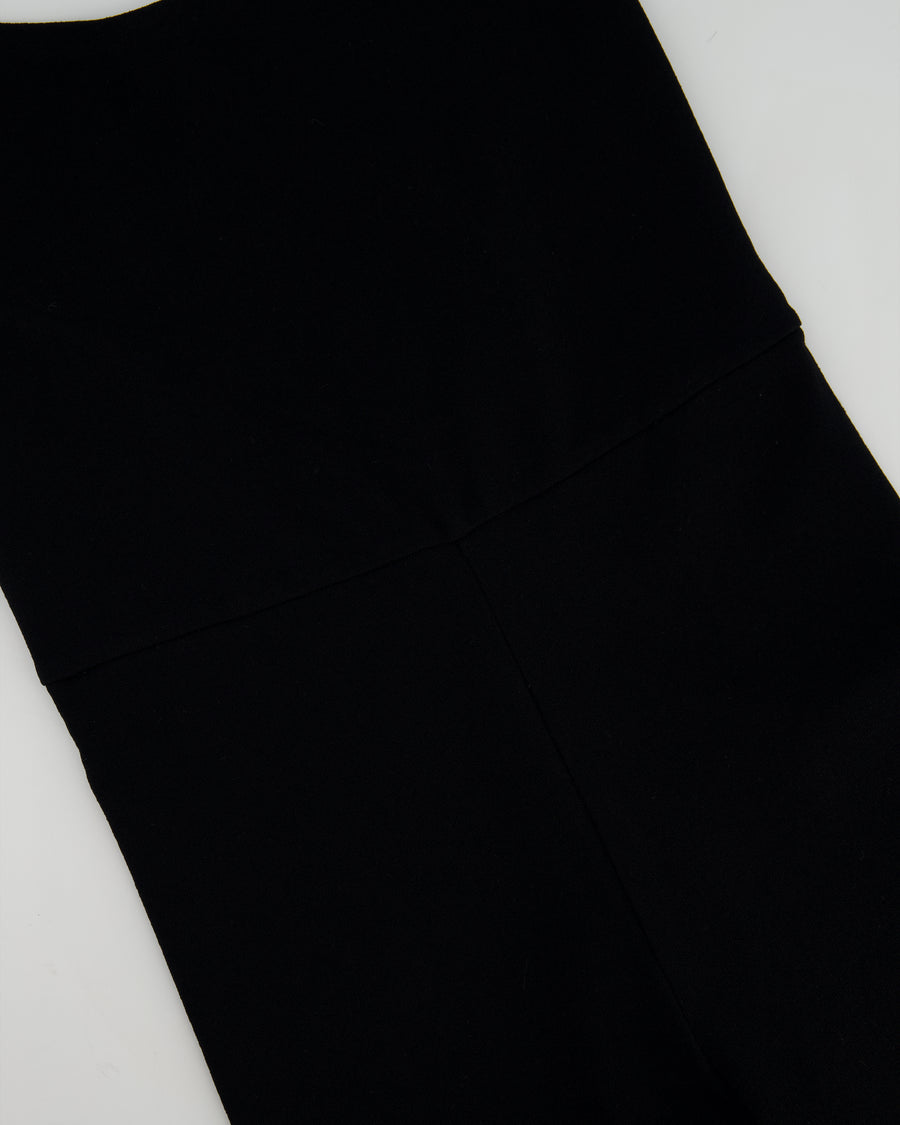 Valentino Black Spandex Spaghetti Strap Full Leg Bodysuit Size XS (UK 4)