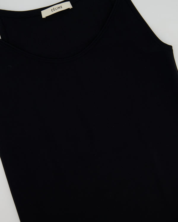 Celine Black Sleeveless Top Size Small (UK 8)