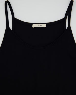 Celine Black Sleeveless Top Size Small (UK 8)