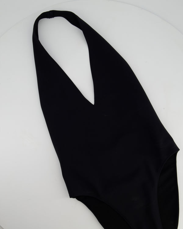 Saint Laurent Black Halter Neck Bodysuit Size FR 36 (UK 8)