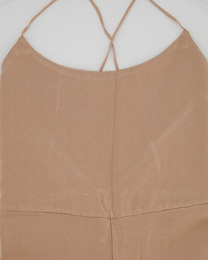 Valentino Light Pink Spandex Spaghetti Strap Full Leg Bodysuit Size XS (UK 4)