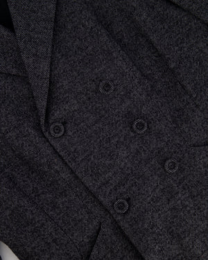 Christian Dior Grey Wool Double Breasted Jacket with Pockets Size FR 44 (UK 16)