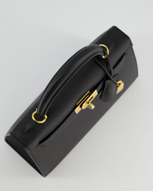 Hermès Kelly 25 Sellier Bag in Noir Epsom Leather with Gold Hardware