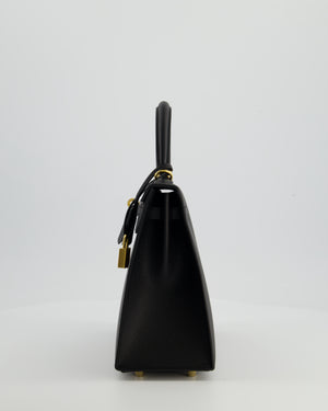Hermès Kelly 25 Sellier Bag in Noir Epsom Leather with Gold Hardware