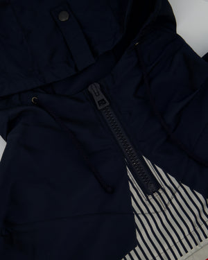 Christian Dior Hooded Dioralps Anorak in Navy with Dior Logo and Star Size XS (UK 6)